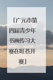 广元市第四届青少年书画传习大赛在旺苍开赛