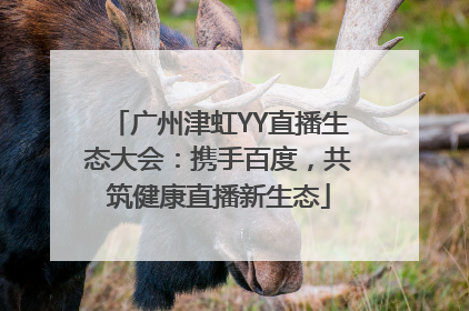 广州津虹YY直播生态大会：携手百度，共筑健康直播新生态