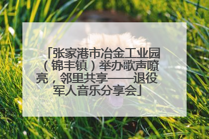 张家港市冶金工业园（锦丰镇）举办歌声嘹亮，邻里共享——退役军人音乐分享会