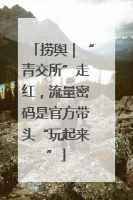 捞舆｜“青交所”走红，流量密码是官方带头“玩起来”