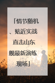 情节随机、贴近实战 直击山东舰最新演练现场