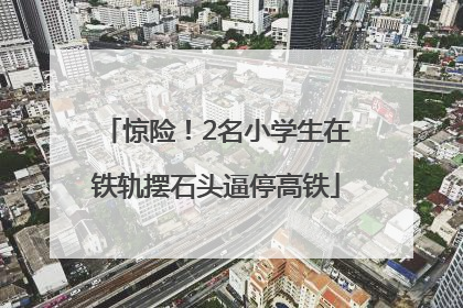 惊险！2名小学生在铁轨摆石头逼停高铁