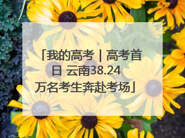 我的高考｜高考首日 云南38.24万名考生奔赴考场