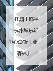 扛鼎丨临平：杭州城东新中心焕新工业森林