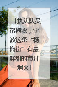 执法队员帮梅农，宁波这条“杨梅街”有最鲜甜的市井烟火