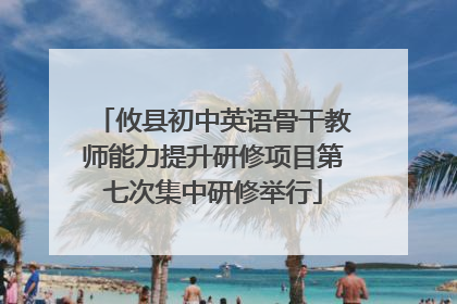 攸县初中英语骨干教师能力提升研修项目第七次集中研修举行