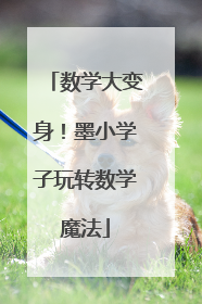 数学大变身！墨小学子玩转数学魔法