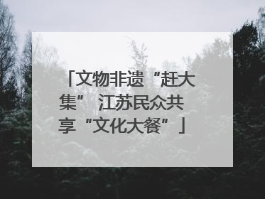 文物非遗“赶大集” 江苏民众共享“文化大餐”