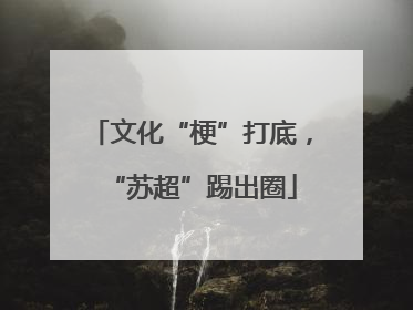 文化“梗”打底，“苏超”踢出圈