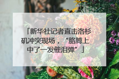 新华社记者直击洛杉矶冲突现场，“胳膊上中了一发催泪弹”
