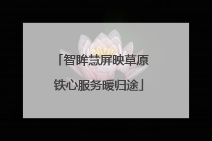 智眸慧屏映草原 铁心服务暖归途