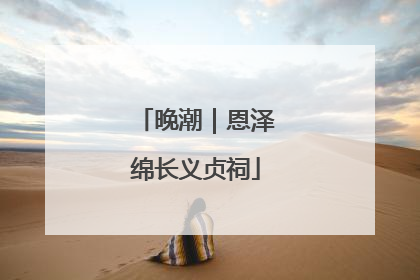 晚潮｜恩泽绵长义贞祠