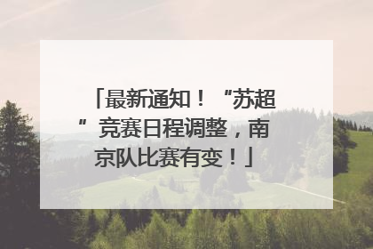 最新通知！“苏超”竞赛日程调整，南京队比赛有变！