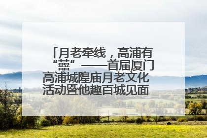 月老牵线，高浦有“囍”——首届厦门高浦城隍庙月老文化活动暨他趣百城见面会隆重举办