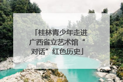 桂林青少年走进广西省立艺术馆“对话”红色历史