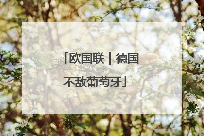 欧国联｜德国不敌葡萄牙