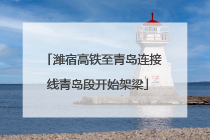 潍宿高铁至青岛连接线青岛段开始架梁