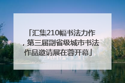 汇集210幅书法力作，第三届副省级城市书法作品邀请展在蓉开幕