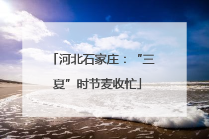 河北石家庄：“三夏”时节麦收忙