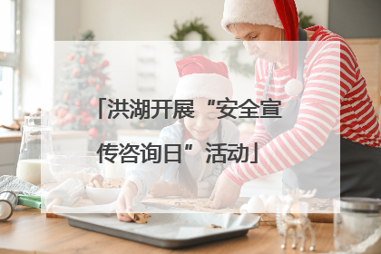 洪湖开展“安全宣传咨询日”活动