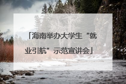 海南举办大学生“就业引航”示范宣讲会