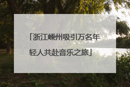浙江嵊州吸引万名年轻人共赴音乐之旅