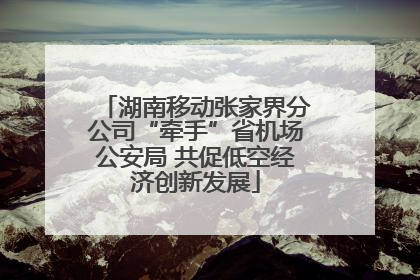 湖南移动张家界分公司“牵手”省机场公安局 共促低空经济创新发展