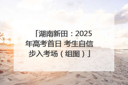 湖南新田：2025年高考首日 考生自信步入考场（组图）