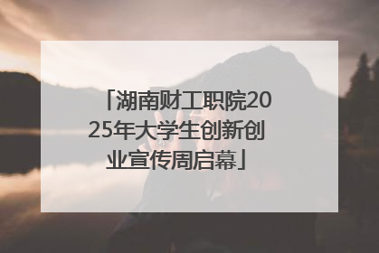 湖南财工职院2025年大学生创新创业宣传周启幕
