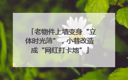 老物件上墙变身“立体时光簿”，小巷改造成“网红打卡地”