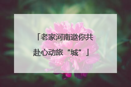 老家河南邀你共赴心动旅“城”