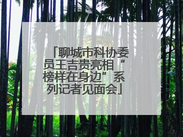 聊城市科协委员王吉贵亮相“榜样在身边”系列记者见面会