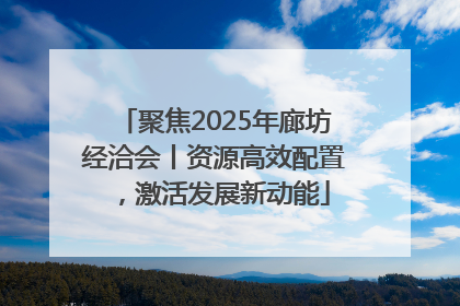 聚焦2025年廊坊经洽会丨资源高效配置，激活发展新动能