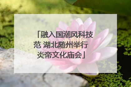融入国潮风科技范 湖北随州举行炎帝文化庙会