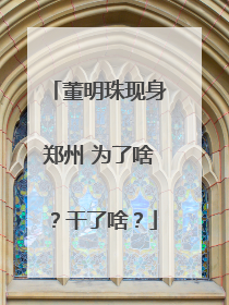 董明珠现身郑州 为了啥？干了啥？