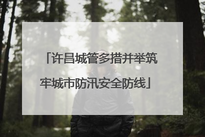 许昌城管多措并举筑牢城市防汛安全防线