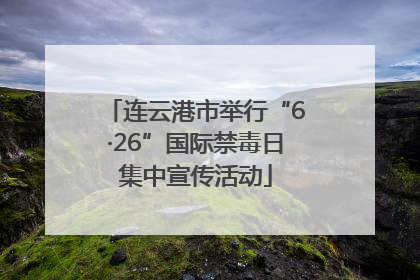 连云港市举行“6·26”国际禁毒日集中宣传活动