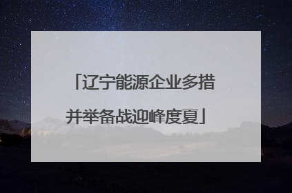 辽宁能源企业多措并举备战迎峰度夏