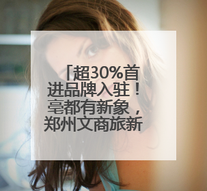 超30%首进品牌入驻！亳都有新象，郑州文商旅新IP将“上线”