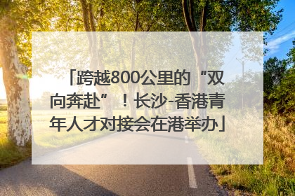 跨越800公里的“双向奔赴”！长沙-香港青年人才对接会在港举办