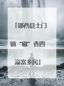郧西县土门镇“椒”香四溢富乡民
