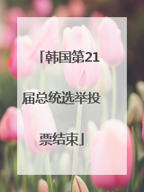 韩国第21届总统选举投票结束