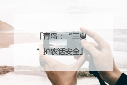 青岛：“三夏”护农话安全