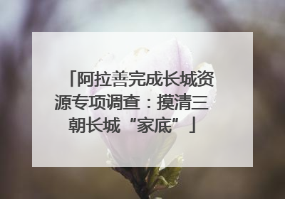 阿拉善完成长城资源专项调查：摸清三朝长城“家底”