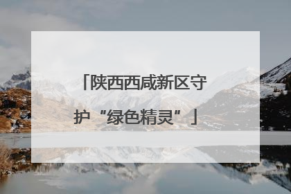 陕西西咸新区守护“绿色精灵”