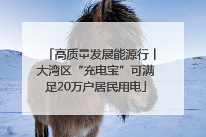 高质量发展能源行丨大湾区“充电宝”可满足20万户居民用电
