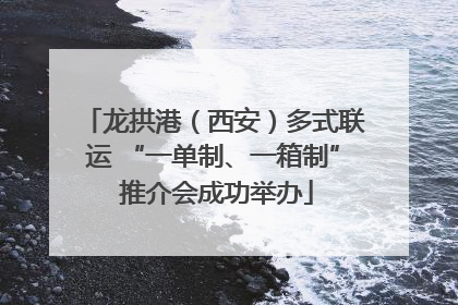 龙拱港（西安）多式联运 “一单制、一箱制” 推介会成功举办