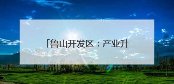 鲁山开发区：产业升级+绿色转型 描绘高质量发展新蓝图