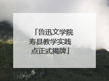 鲁迅文学院寿县教学实践点正式揭牌