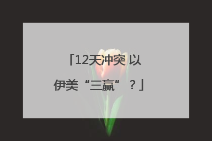 12天冲突 以伊美“三赢”？